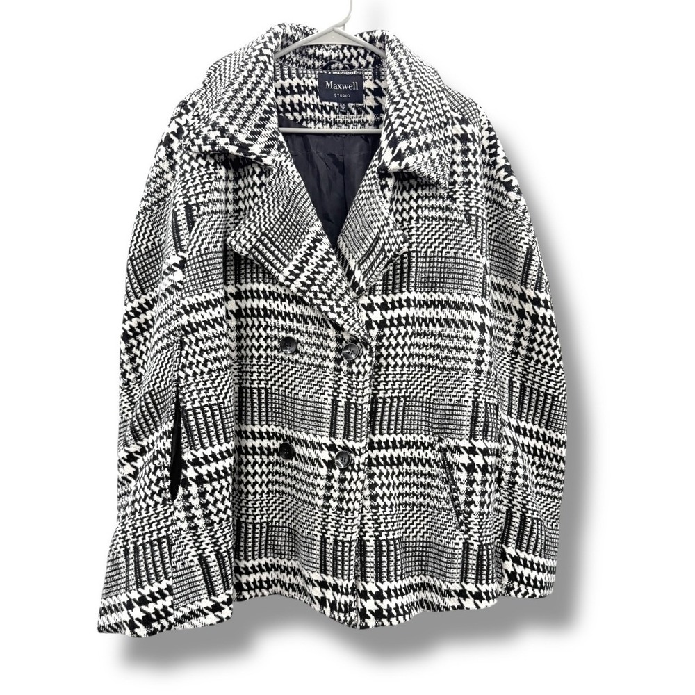 Maxwell Studio‎ Cape Women's XXL Double Breasted Layering Statement Classic
